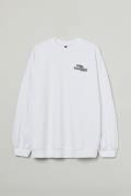 H&M+ Oversized Sweatshirt Weiß/Meave, Sweatshirts in Größe XL. Farbe: ...