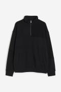 H&M Sweatshirt in Loose Fit Schwarz, Sweatshirts Größe XS. Farbe: Blac...
