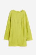 H&M Kleid aus Crinklestoff Limegrün, Alltagskleider in Größe XS. Farbe...