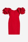 H&M Off-Shoulder-Kleid Rot, Party kleider in Größe XS. Farbe: Red