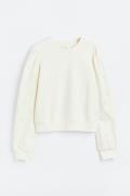 H&M Sweatshirt mit Broderie Anglaise Cremefarben, Sweatshirts in Größe...