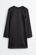 H&M Langarmkleid Schwarz, Alltagskleider in Größe L. Farbe: Black