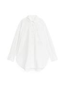 Arket Popeline-Hemd Weiß, Freizeithemden in Größe 44. Farbe: White