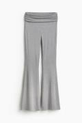 H&M Jazzpants mit Raffung Graumeliert, Chinohosen in Größe XL. Farbe: ...