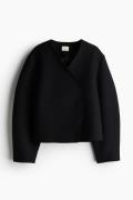 H&M Jacke aus Wollmischung Schwarz, Jacken in Größe L. Farbe: Black
