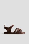 H&M Sandalen Braun in Größe 27. Farbe: Brown 027