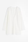 H&M Gestrickte Tunika Weiß, Strandkleidung in Größe XS. Farbe: White