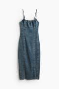 H&M Bodycon-Kleid aus Denim Denimblau, Alltagskleider in Größe XXS. Fa...