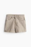 H&M Mom Ultra High Jeansshorts Beige in Größe 52