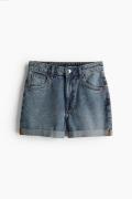 H&M Jeansshorts High Waist Denimblau in Größe 40. Farbe: Denim blue