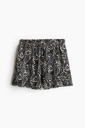 H&M Schlupfshorts Schwarz/Gemustert in Größe XS. Farbe: Black/patterne...