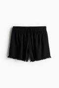 H&M Schlupfshorts aus Leinenmix Schwarz in Größe S. Farbe: Black