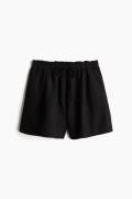 H&M Schlupfshorts aus Leinenmix Schwarz in Größe XS. Farbe: Black