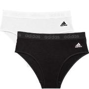 adidas 2P Solid Cotton Bikini Style Brief Multi Schwarz/Weiß Baumwolle...