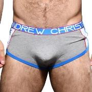 Andrew Christian Almost Naked Retro Mesh Boxer Grau Baumwolle Small He...