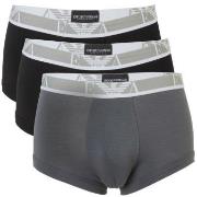 Armani Monogram Trunk Schwarz/Grau Baumwolle Small Herren