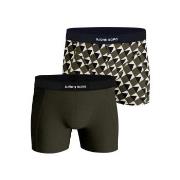 Björn Borg 4P Core Boxer Grün gemustert Baumwolle Medium Herren