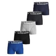 Björn Borg 5P Cotton Stretch Shorts For Boys Blau/Grau Baumwolle 110-1...