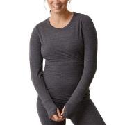 Boob Merino Wool Long Sleeve Top Dunkelgrau Merinowolle Small Damen