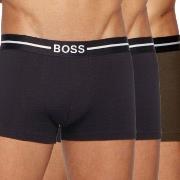 BOSS 3P Organic Cotton Trunk Schwarz/Grün Baumwolle Medium Herren