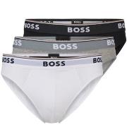 BOSS 3P Power Brief Schwarz/Weiß Baumwolle Small Herren