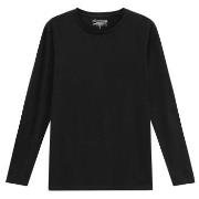 Bread and Boxers Long Sleeve Crew Neck Schwarz Ökologische Baumwolle S...