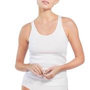Bread and Boxers Women Ribbed Tank Top Weiß Baumwolle Small Damen