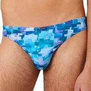 Bruno Banani Pixel Star String Blau Muster Polyester Large Herren