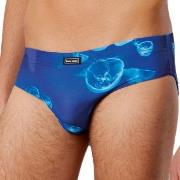 Bruno Banani Subaqua Sportslip Brief Blau Muster Polyester Small Herre...