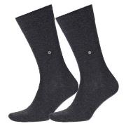 Burlington 2P Everyday Cotton Sock Grau Gr 40/46 Herren