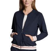 Calida Favourites Lounge Zip-up Jacket Marine Baumwolle Small Damen