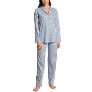 Calida Ornament Spring Nights Pyjamas Hellblau Baumwolle Small Damen