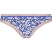 Calvin Klein Bottoms Up Refresh Thong Blau Polyamid Large Damen