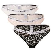 Calvin Klein 6P Carousel Lace Core Brazilian Schwarz/Rosa Polyamid Sma...