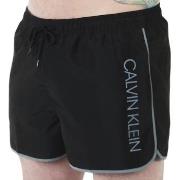 Calvin Klein Badehosen Core Solid Short Runner Swim Shorts Schwarz Pol...