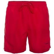 Calvin Klein Badehosen Core Solids Drawstring Swim Shorts Rot Polyeste...