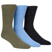 Calvin Klein 3P Eric Cotton Flat Knit Socks Blau/Grün Gr 40/46 Herren
