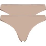 Calvin Klein 2P One Cotton Stretch Plus Thong Beige Baumwolle X-Large ...