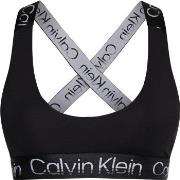 Calvin Klein BH Sport Active Icon Medium Support Bra Schwarz Small Dam...