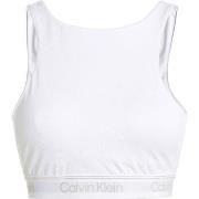 Calvin Klein BH Sport Cutout Medium Impact Sports Bra Weiß Polyester S...