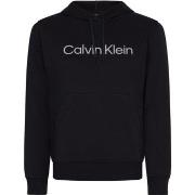 Calvin Klein Sport Essentials PW Pullover Hoody Schwarz Baumwolle Smal...