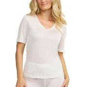 Damella Silk T-Shirt Elfenbein Seide Small Damen