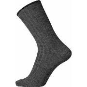 Egtved Wool No Elastic Rib Socks Dunkelgrau Gr 45/48