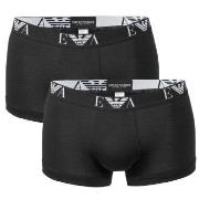 Emporio Armani 2P Stretch Cotton Trunk Schwarz Baumwolle Medium Herren