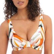 Freya Shell Island UW High Apex Bikini Top Weiß Muster F 70 Damen