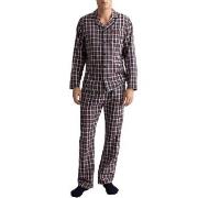 Gant Woven Cotton Check Pajama Set Blau/Orange X-Large Herren