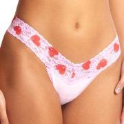 Hanky Panky Classic Cotton Low Rise Thong Rosa/Rot Baumwolle One Size ...