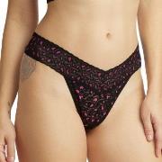 Hanky Panky 2P Cross Dyed Leopard Original Rise Thong Schwarz/Rosa Nyl...