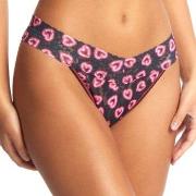 Hanky Panky Printed Original Rise Thong Schwarz/Rosa Nylon One Size Da...