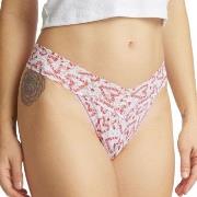 Hanky Panky 2P Printed Original Rise Thong Weiß Muster Nylon One Size ...